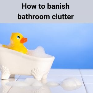 bathroom clutter