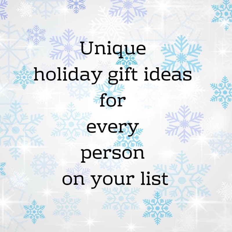 unique holiday gift ideas